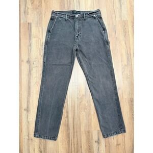 Abercrombie & Fitch 90s Loose Gray Jeans Men's‎ 34x34 Straight Carpenter